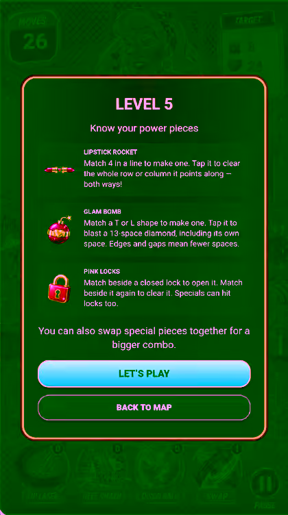 Wam Bam Level 5 power pieces guide